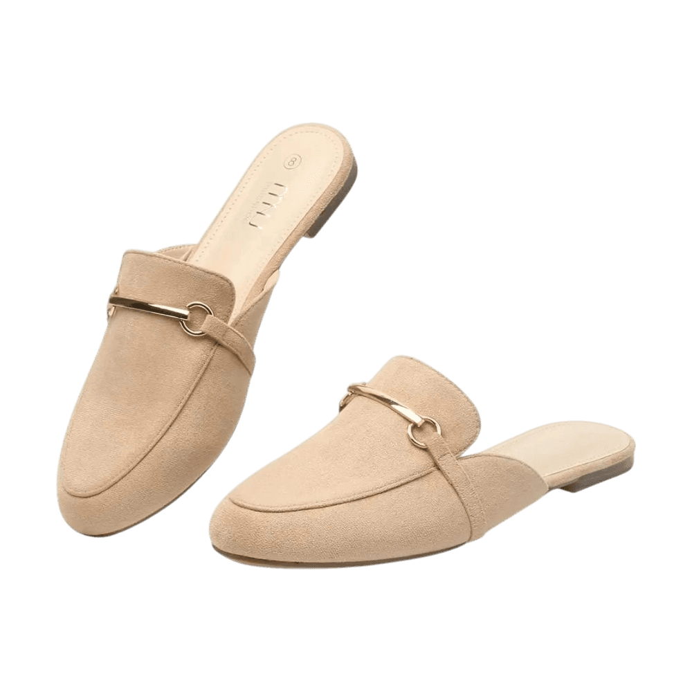 MUSSHOE Mules for Women Flats Comfortable Slip on Women Mules Backless Loafers Footwear