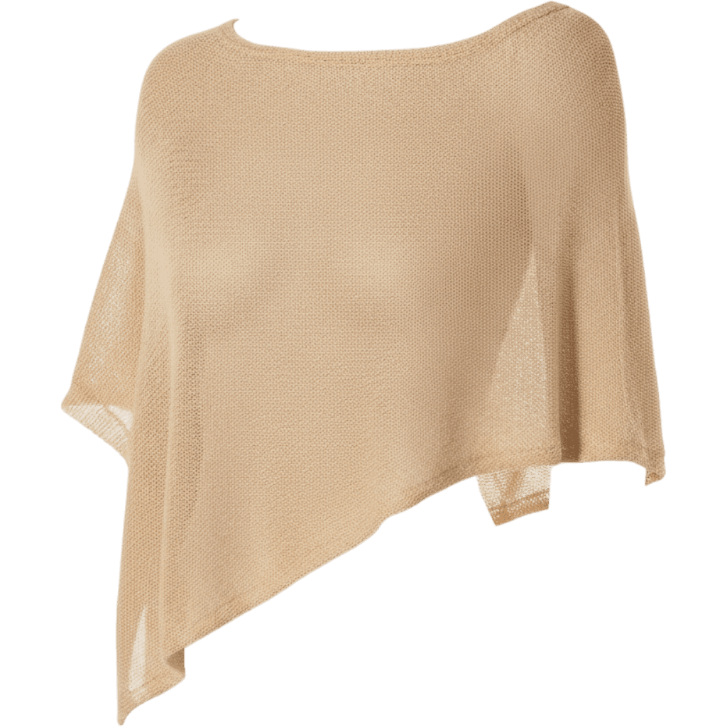 SUMWON WOMEN Sequin Crochet Knit Asymmetric Shawl Top Off Shoulder Batwing Sleev