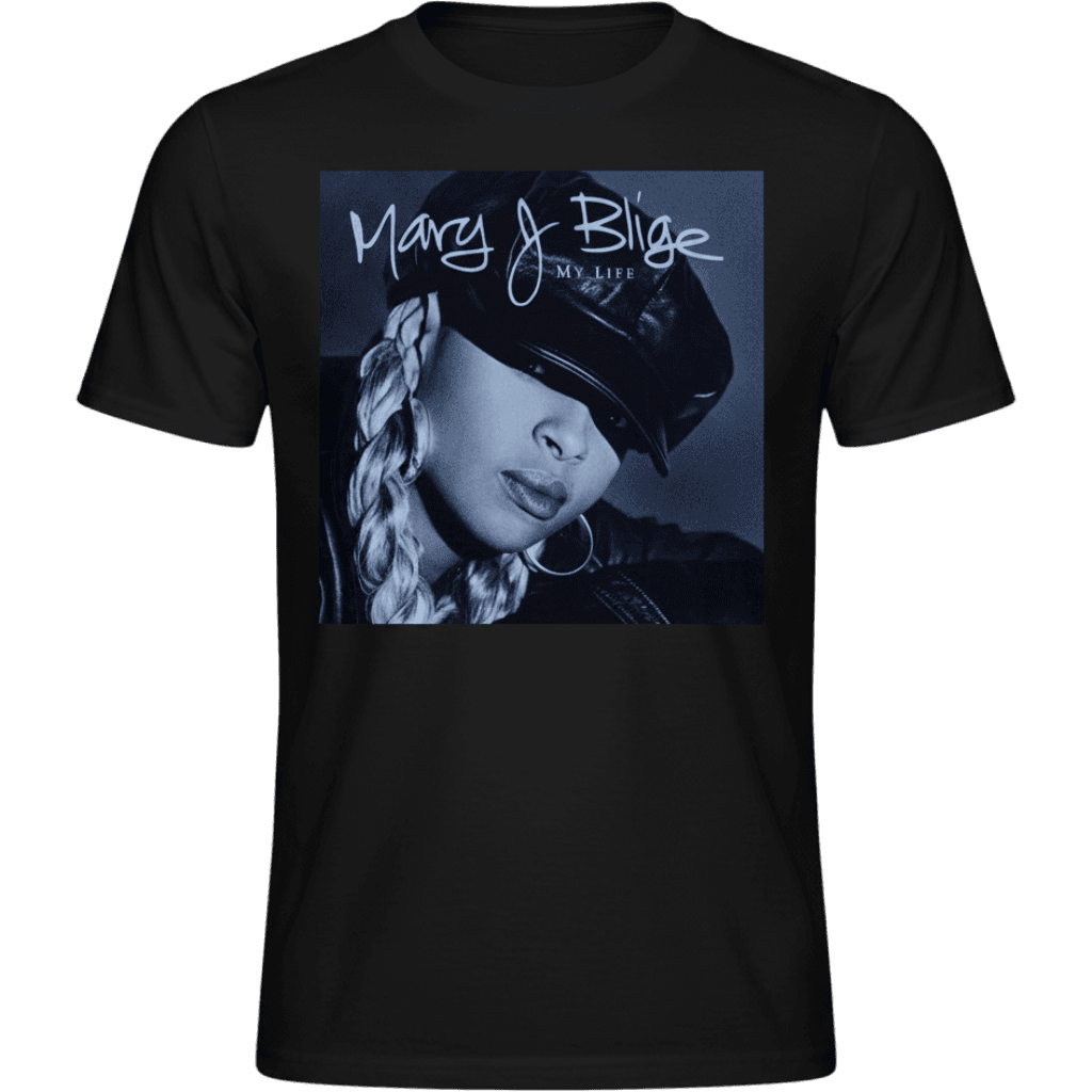 Mary Music J. Blige Shirt Men's Personalised Short Sleeve T Shirt Fashion Graphic Tees Cool Casual Tops Black Small | Amazon.com